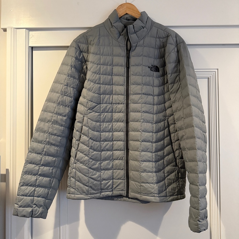 The North Face Men's thermoball Gray Puffer Jacket